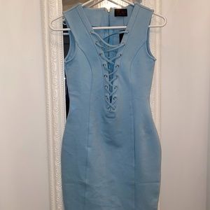 Light Blue Bodycon Dress